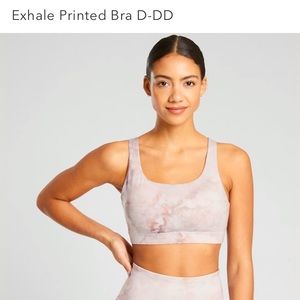 Athleta Exhale Printed Bra D-DD, size small